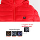 Winter Heated Jacket USB Electric Cotton Coat Zip-up Heater Thermal Clothing Heating Vest For Men