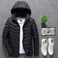 Winter Heated Jacket USB Electric Cotton Coat Zip-up Heater Thermal Clothing Heating Vest For Men