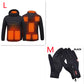 Winter Heated Jacket USB Electric Cotton Coat Zip-up Heater Thermal Clothing Heating Vest For Men